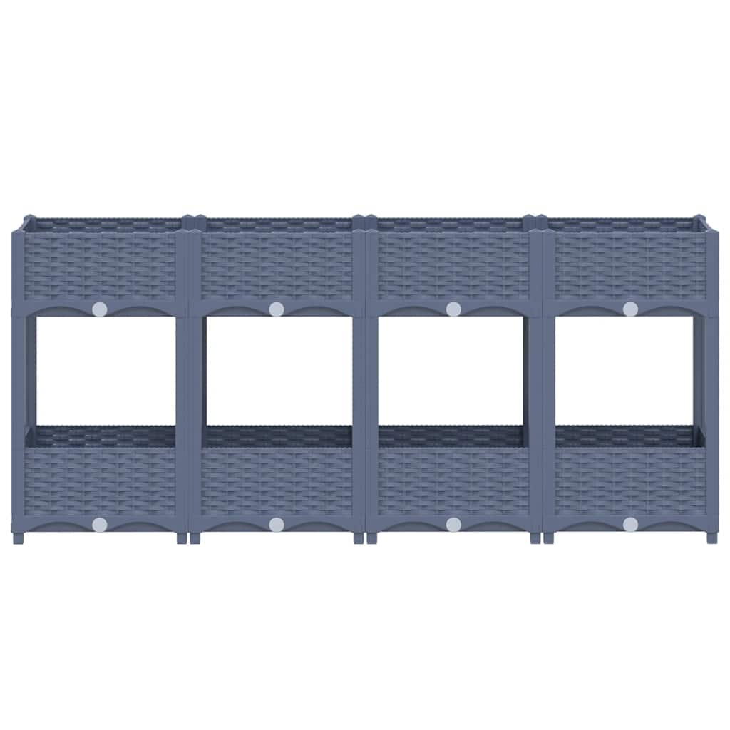 Fioriera Rialzata 160x40x71 cm in Polipropilene