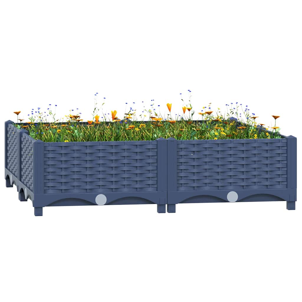 Fioriera Rialzata 80x80x23 cm in Polipropilene