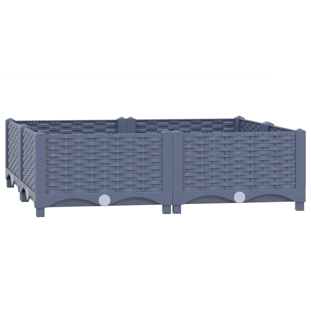 Fioriera Rialzata 80x80x23 cm in Polipropilene