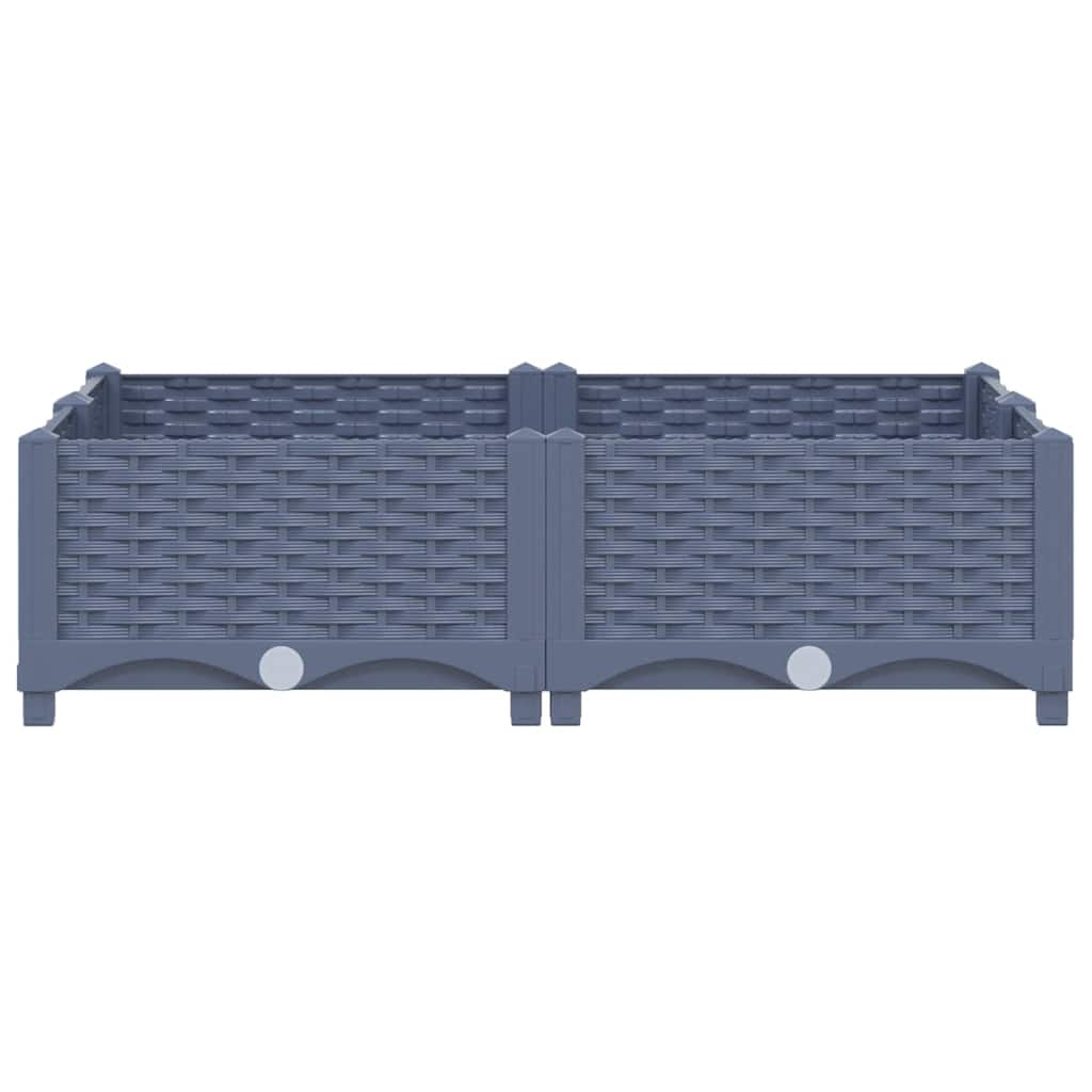 Fioriera Rialzata 80x80x23 cm in Polipropilene