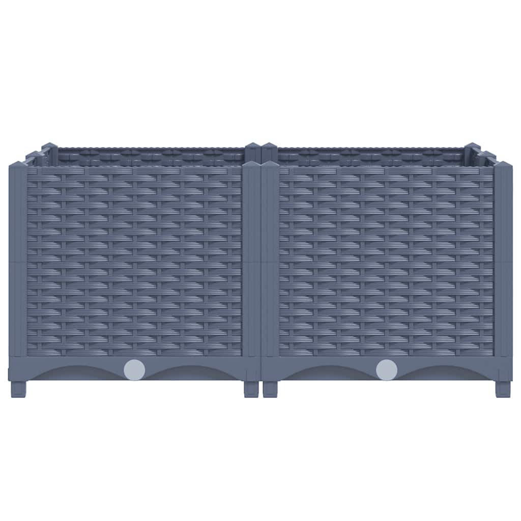 Fioriera Rialzata 80x80x38 cm in Polipropilene