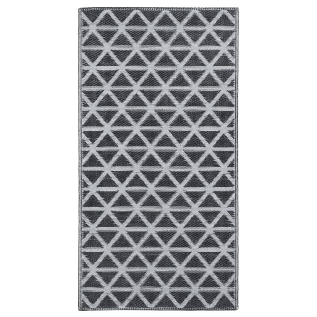Tappeto da Esterni ARAKIL Nero 120x180 cm in PP