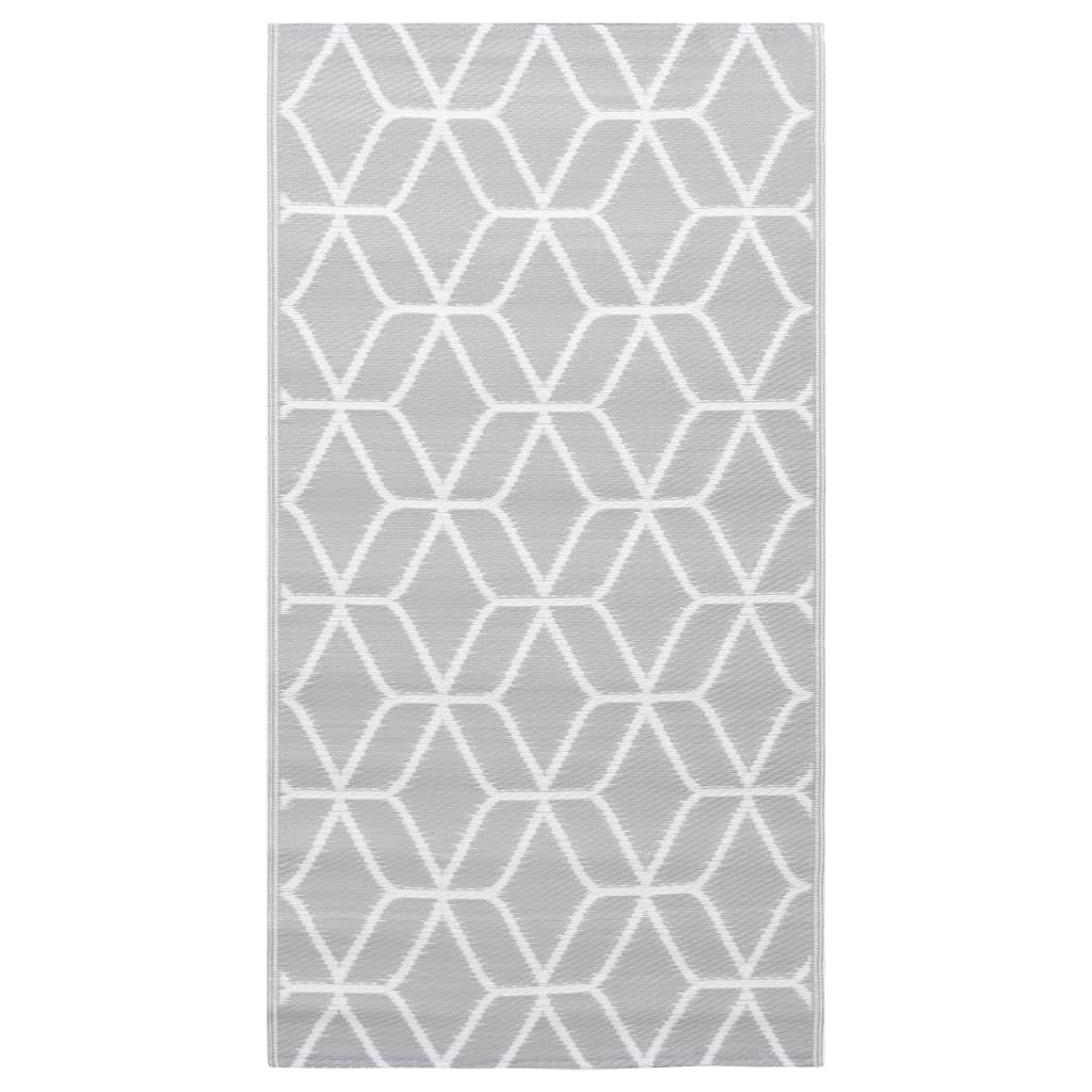 Tappeto da Esterni ARAKIL Grigio 120x180 cm in PP