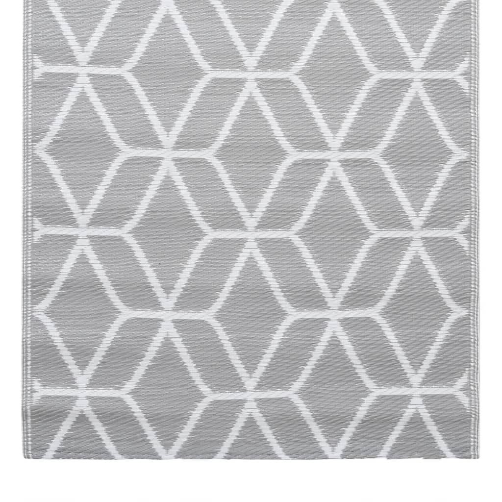 Tappeto da Esterni ARAKIL Grigio 120x180 cm in PP