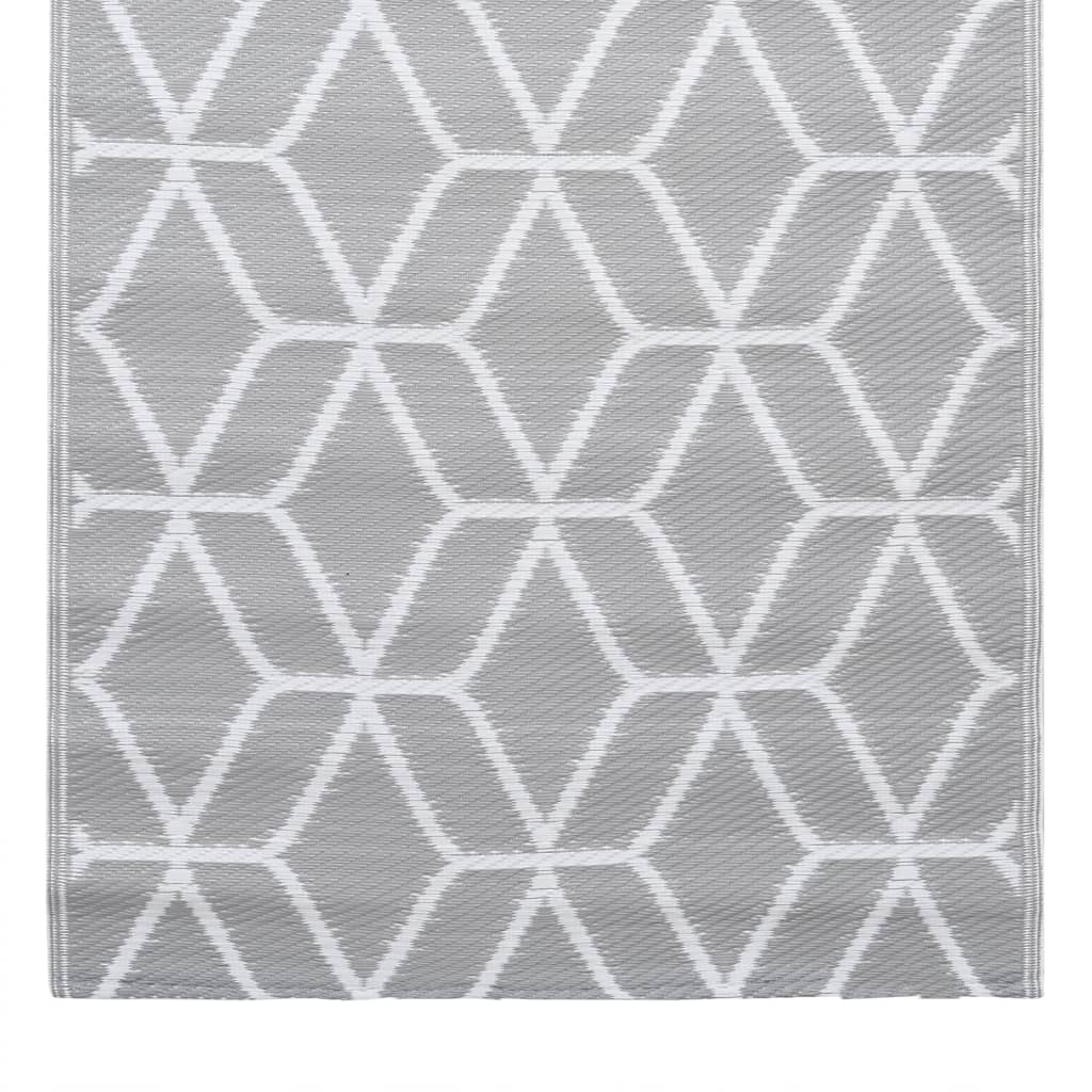 Tappeto da Esterni ARAKIL Grigio 190x290 cm in PP