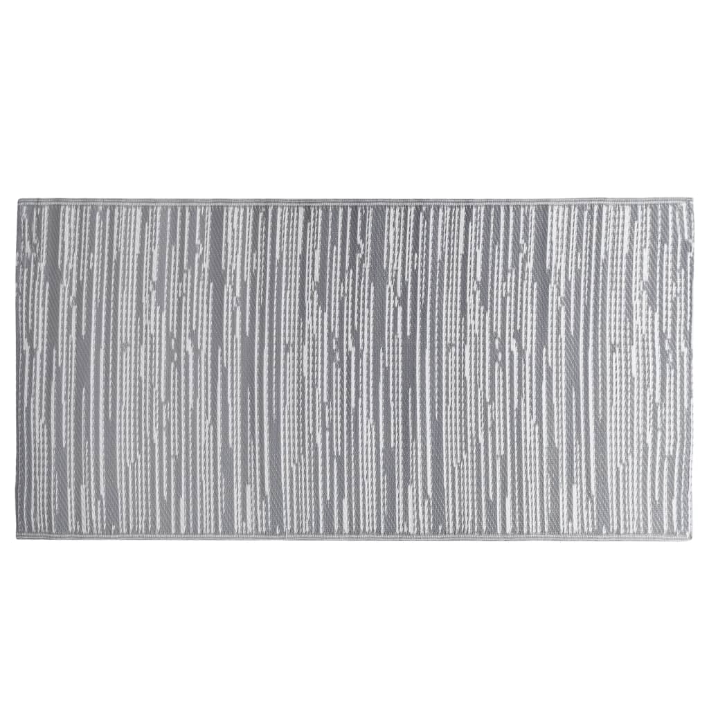 Tappeto da Esterni ARAKIL Grigio 160x230 cm in PP