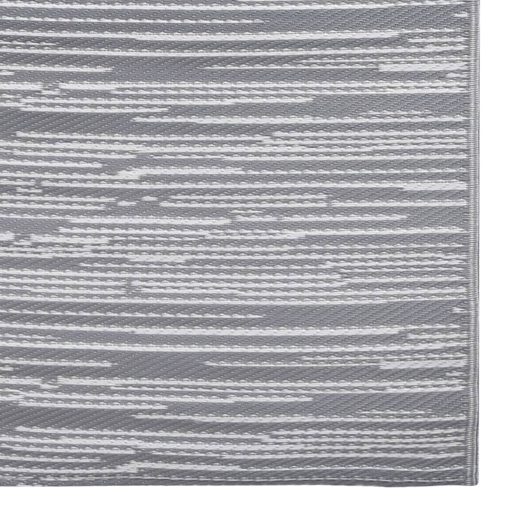 Tappeto da Esterni ARAKIL Grigio 160x230 cm in PP