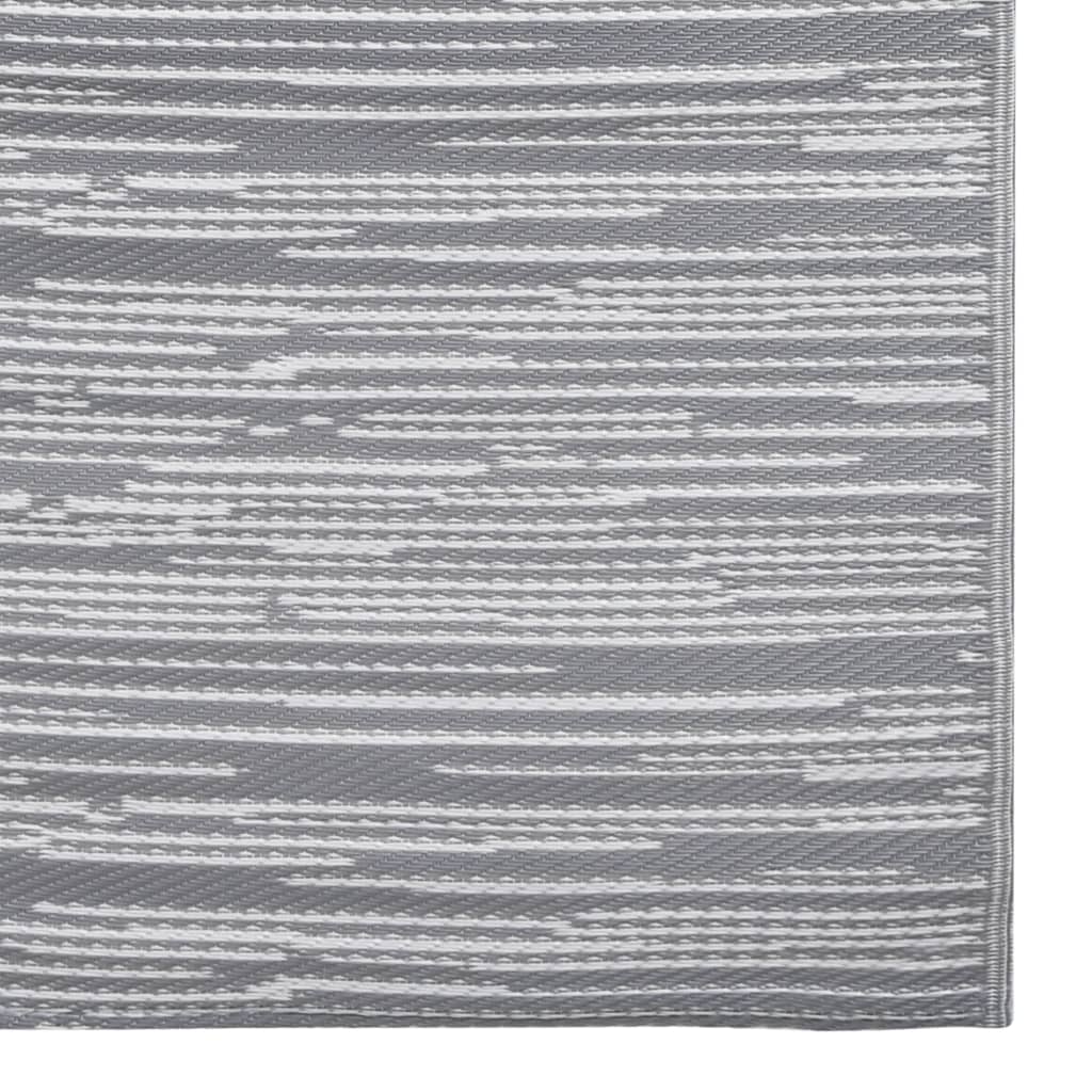 Tappeto da Esterni ARAKIL Grigio 190x290 cm in PP