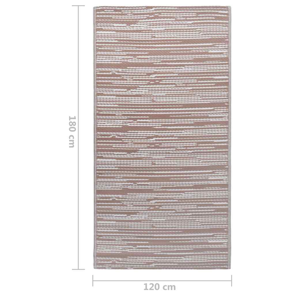 Tappeto da Esterni ARAKIL Marrone 120x180 cm in PP