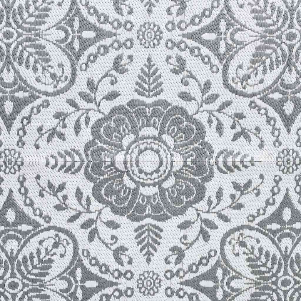 Tappeto da Esterni ARAKIL Grigio Chiaro 120x180 cm in PP