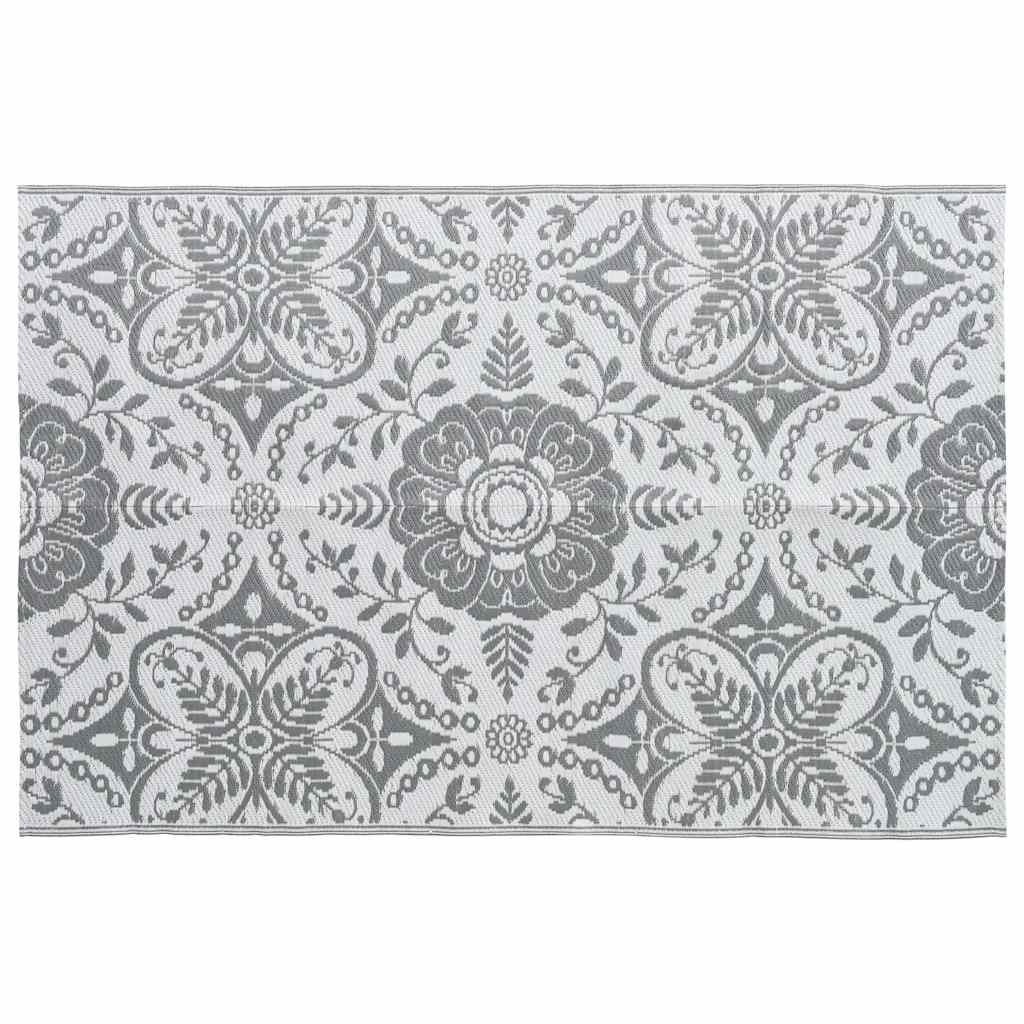 Tappeto da Esterni ARAKIL Grigio Chiaro 190x290 cm in PP