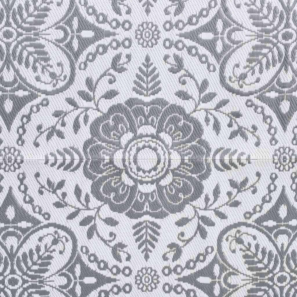 Tappeto da Esterni ARAKIL Grigio Chiaro 190x290 cm in PP