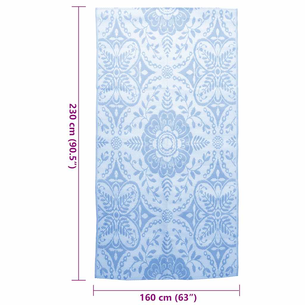 Tappeto da Esterni ARAKIL Blu Baby 160x230 cm in PP