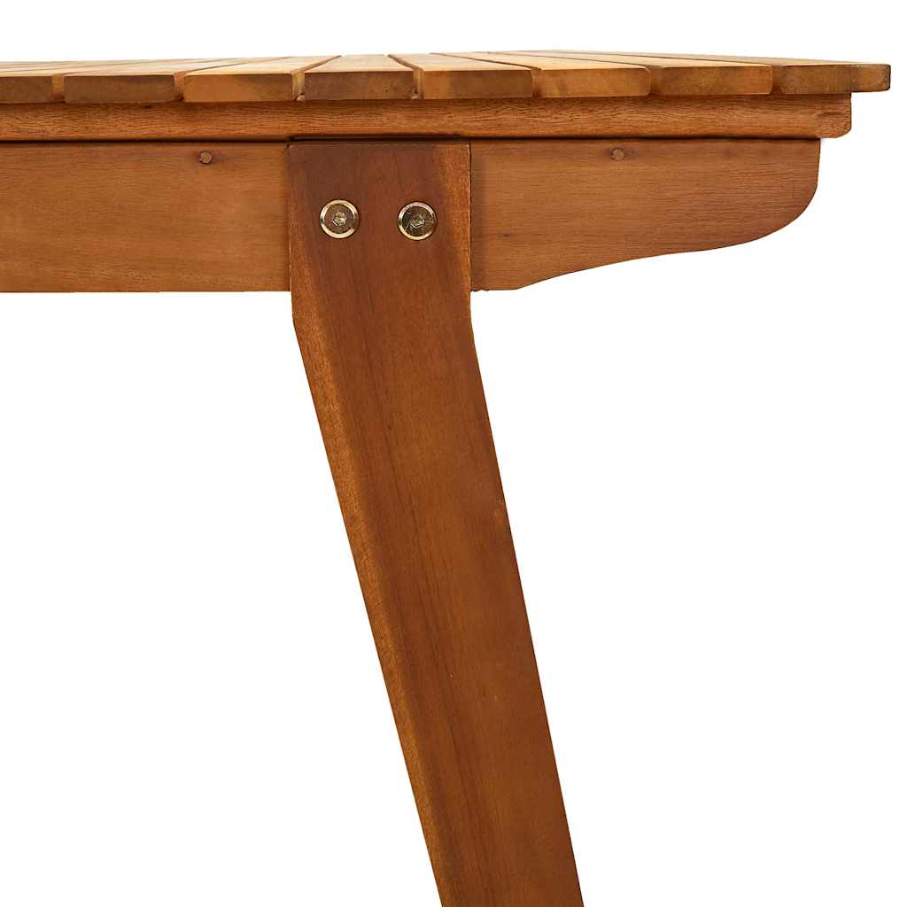 Tavolo da Giardino 201,5x100x75 cm in Legno Massello di Acacia