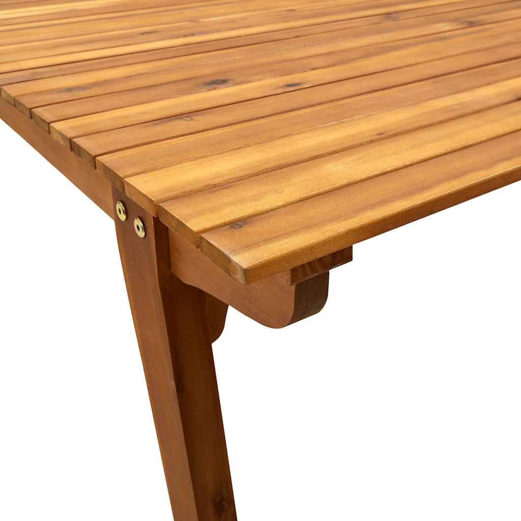 Tavolo da Giardino 201,5x100x75 cm in Legno Massello di Acacia