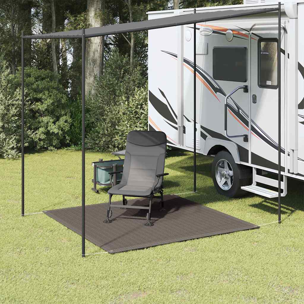 Tappeto da Tenda 200x200 cm Antracite