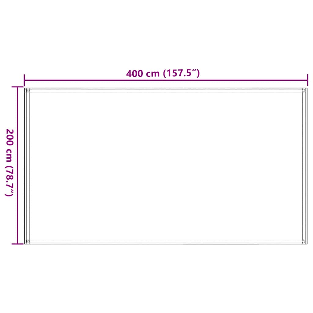 Tappeto da Tenda 200x400 cm Antracite