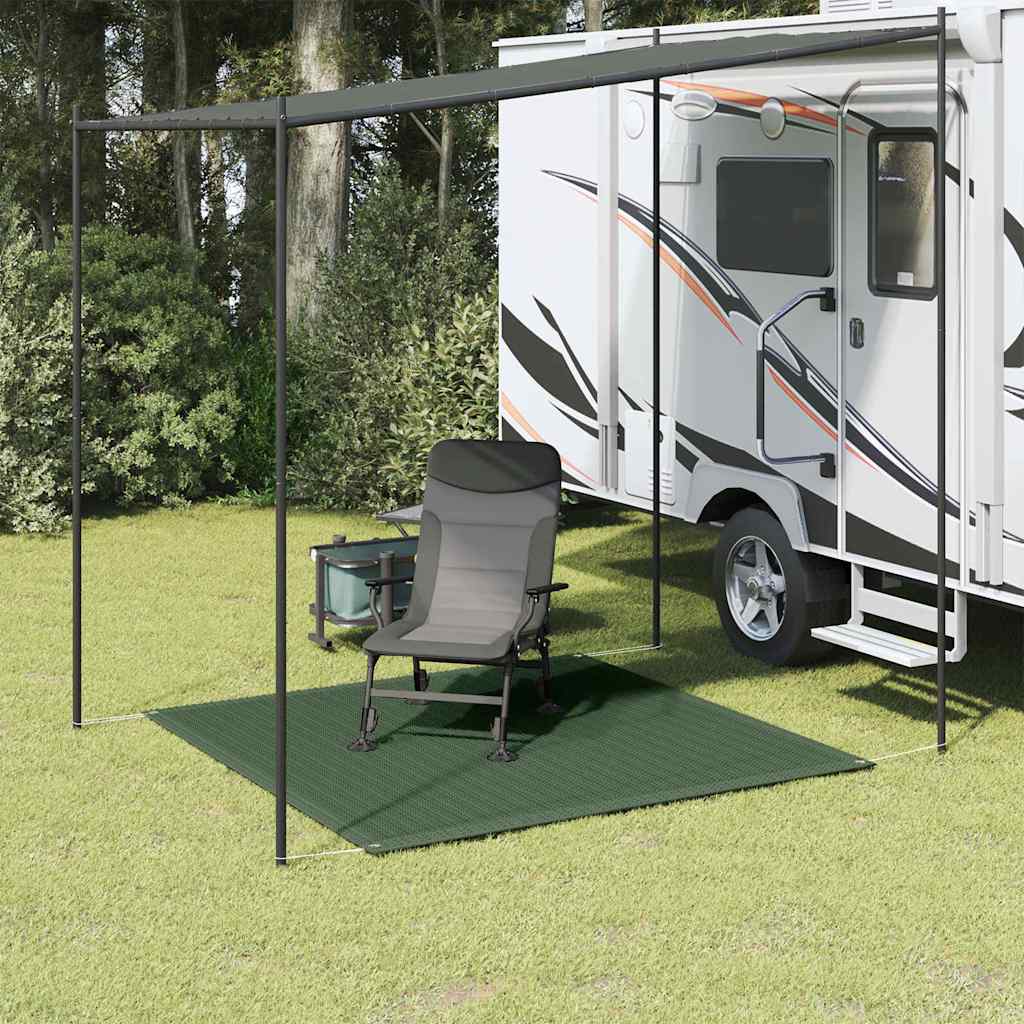 Tappeto da Tenda 250x250 cm Verde Scuro