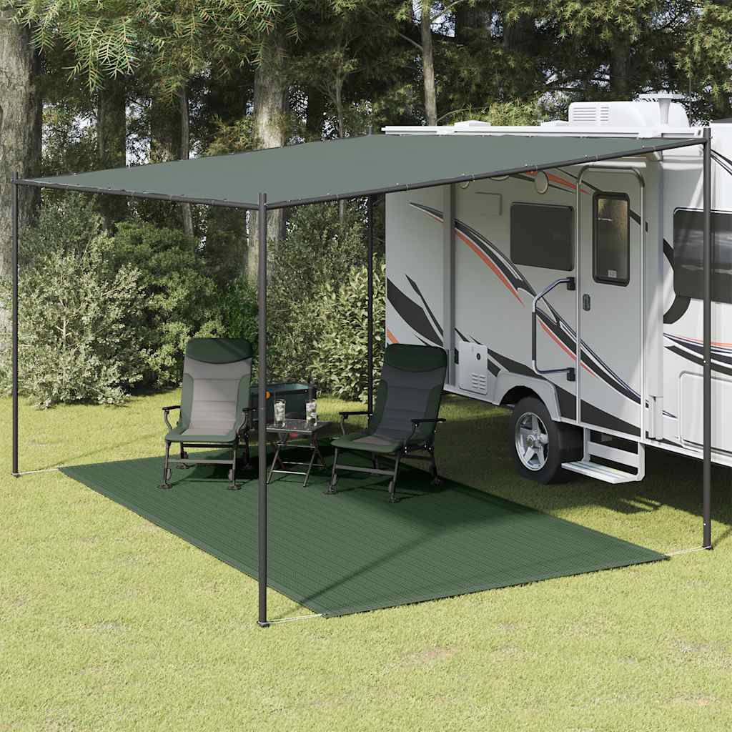 Tappeto da Tenda 250x350 cm Verde Scuro
