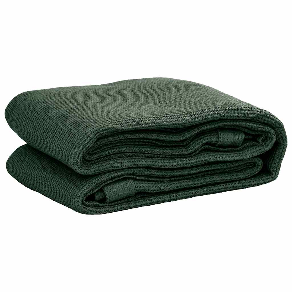 Tappeto da Tenda 400x700 cm Verde Scuro in HDPE