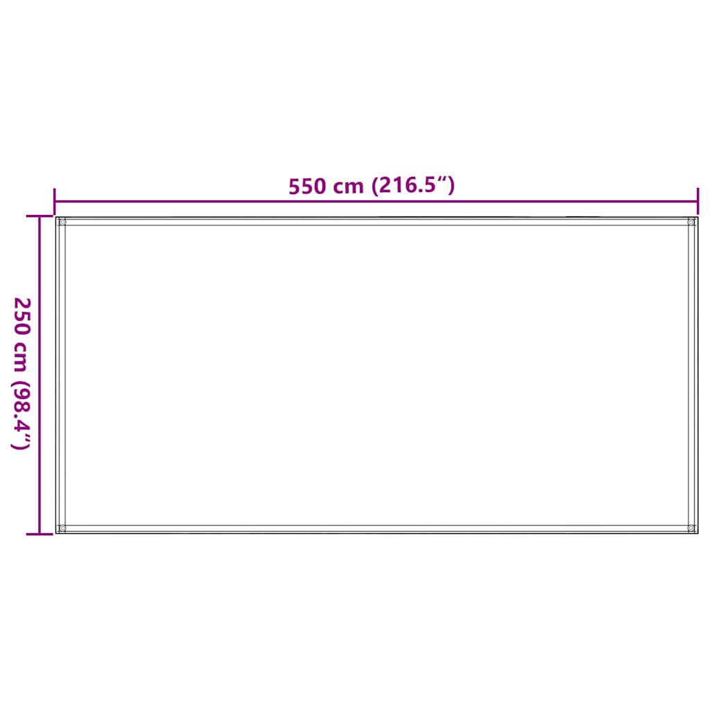 Tappeto da Tenda 250x550 cm Blu