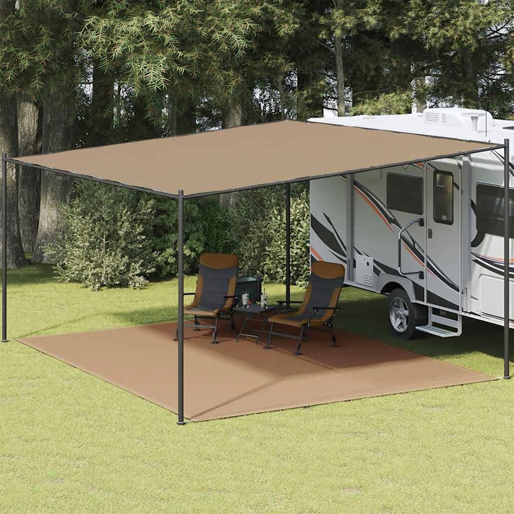 Tappeto da Tenda 400x500 cm Grigio Talpa