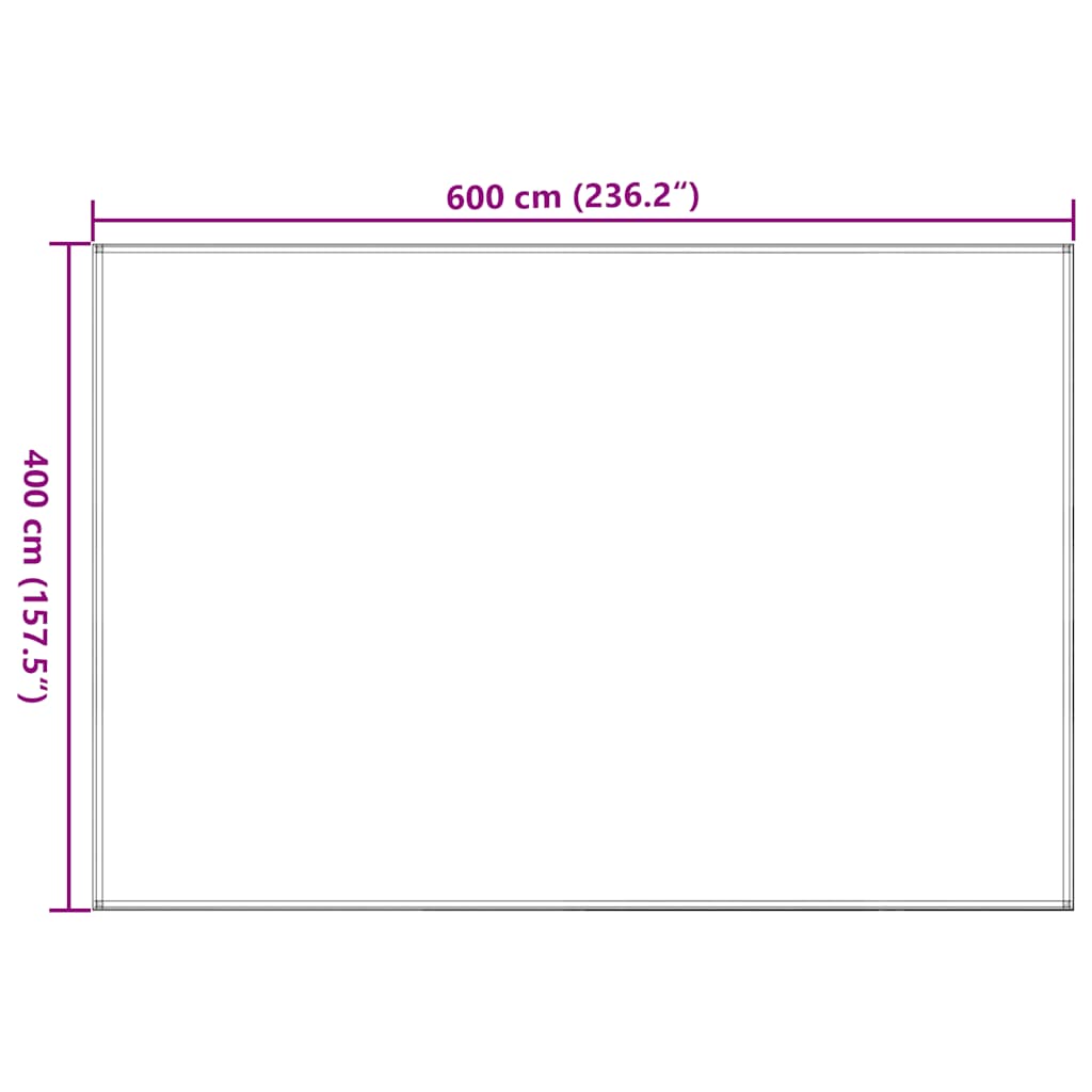 Tappeto da Tenda 400x600 cm Grigio Talpa