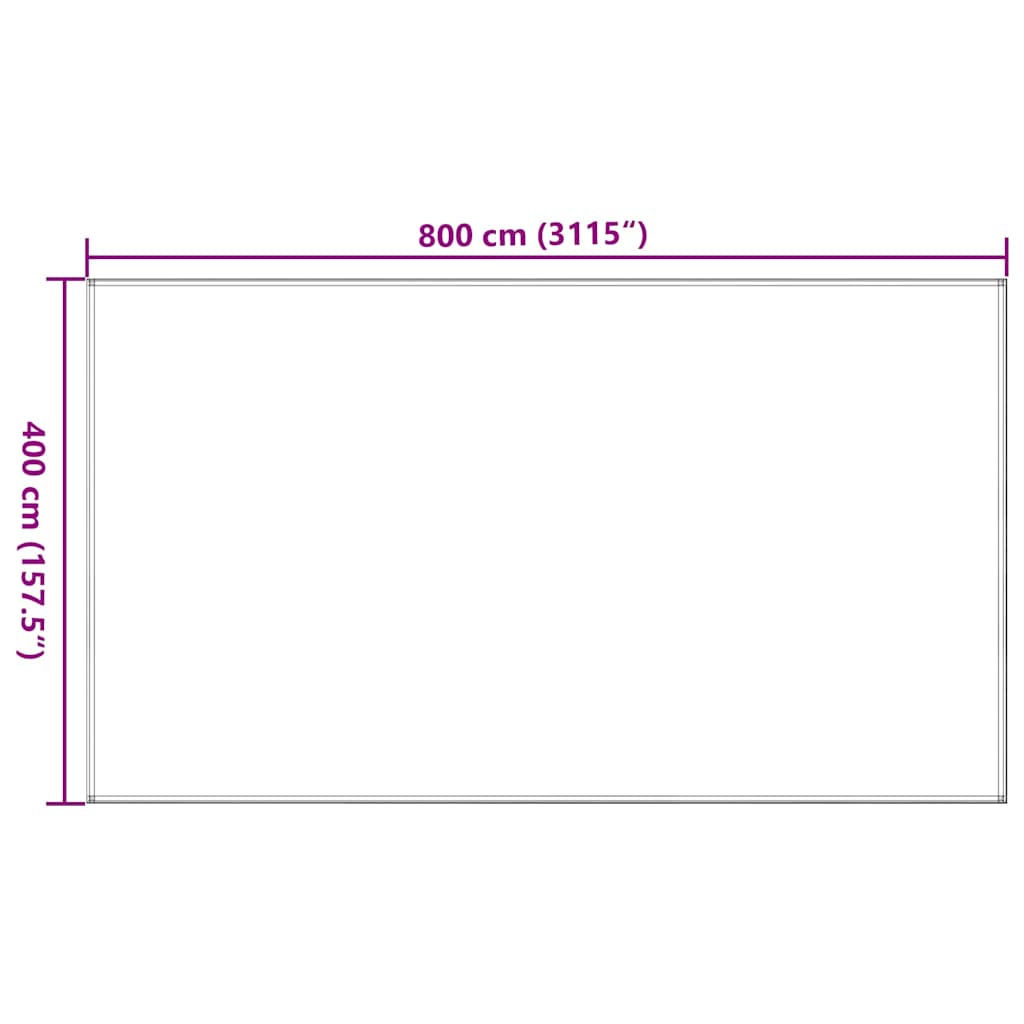 Tappeto da Tenda Tortora 400x800 cm HDPE