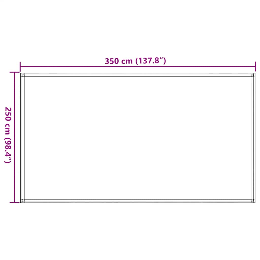 Tappeto da Tenda 250x350 cm Beige