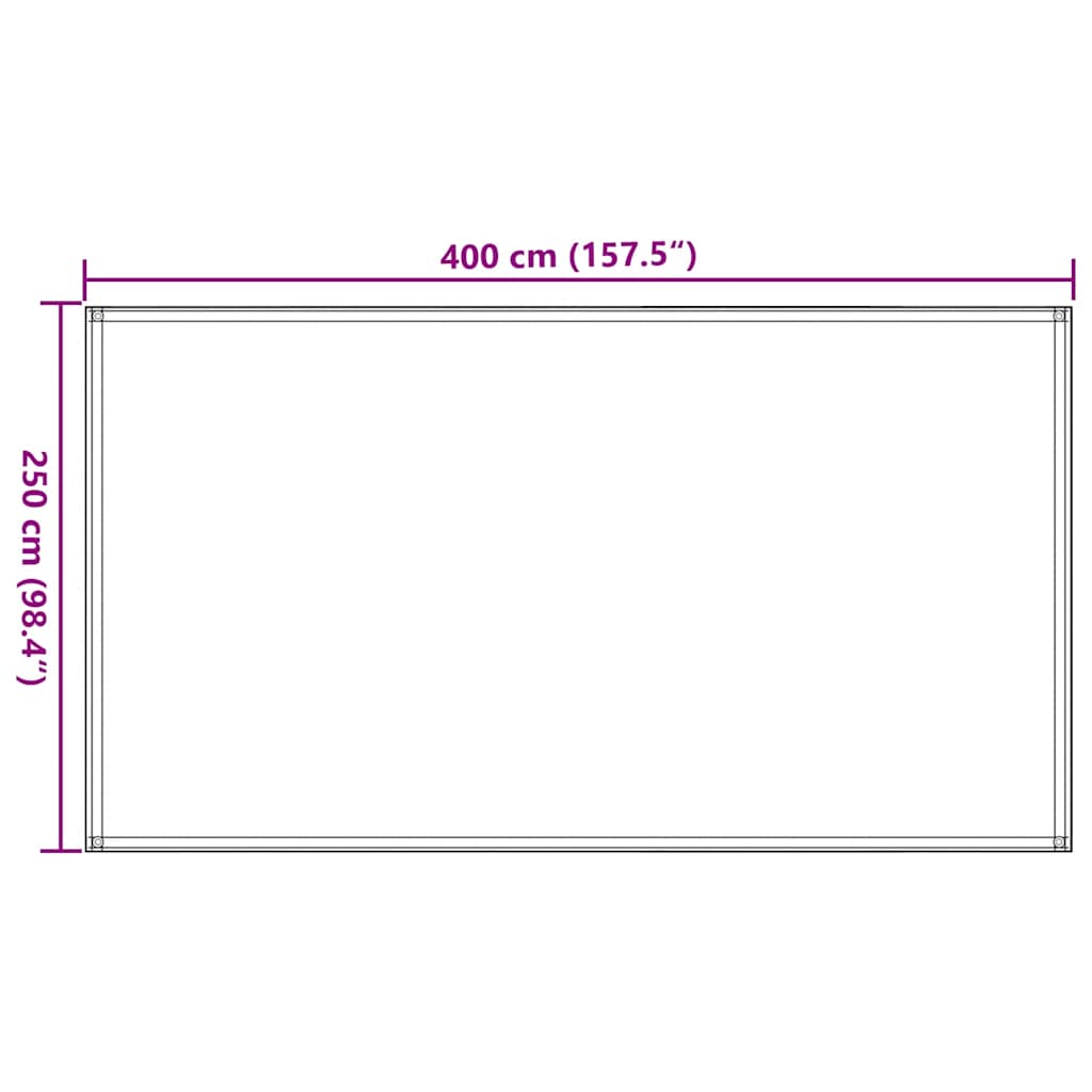 Tappeto da Tenda 250x400 cm Beige