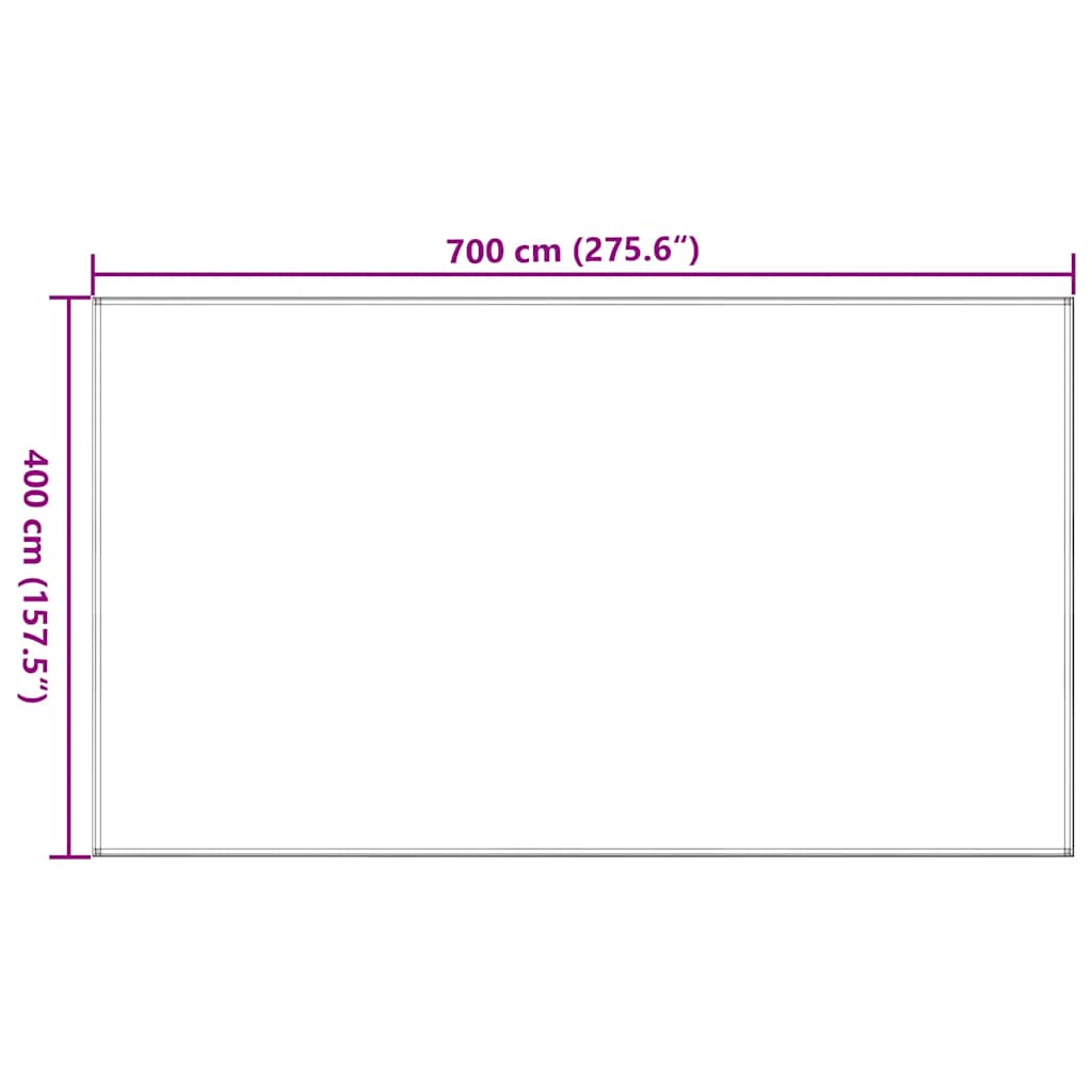 Tappeto da Tenda 400x700 cm Beige