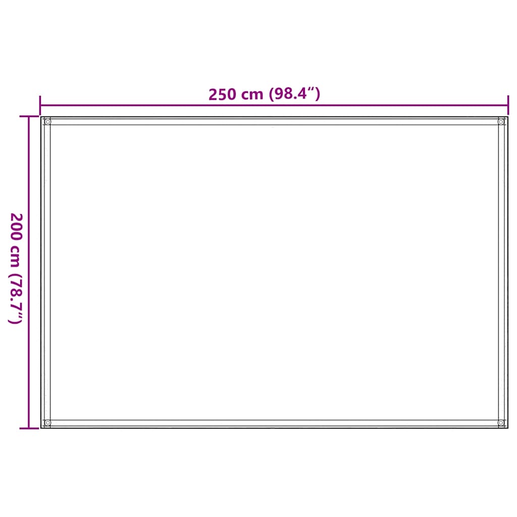 Tappeto da Tenda 250x200 cm Marrone