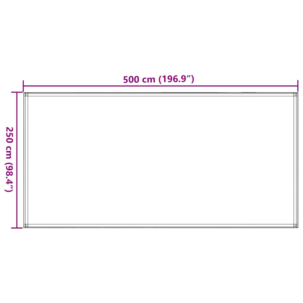 Tappeto da Tenda 250x500 cm Marrone