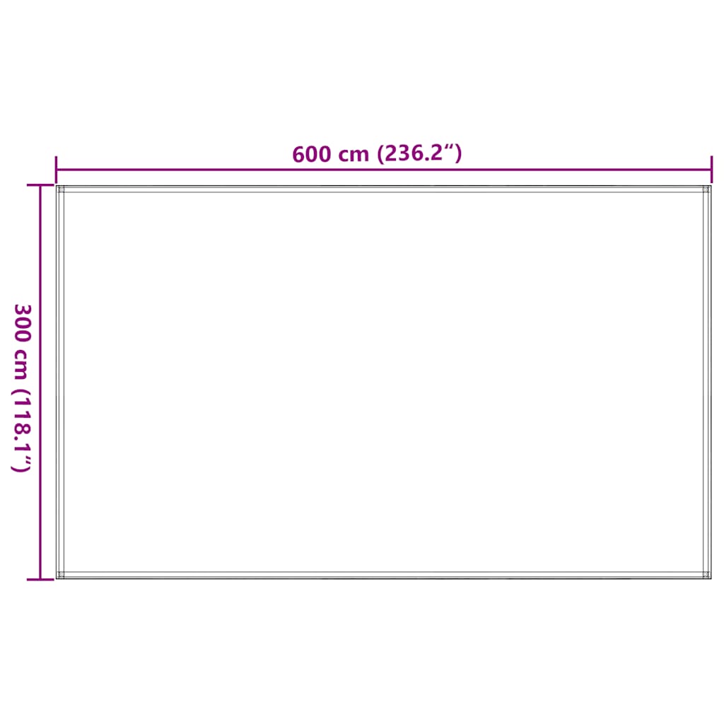 Tappeto da Tenda 300x600 cm Marrone