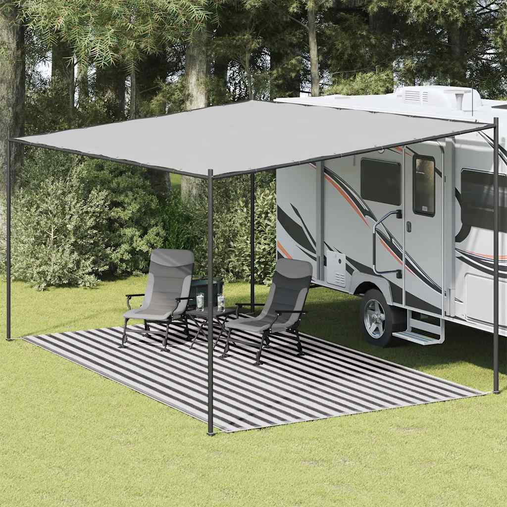 Tappeto da Tenda 300x500 cm Antracite e Bianco
