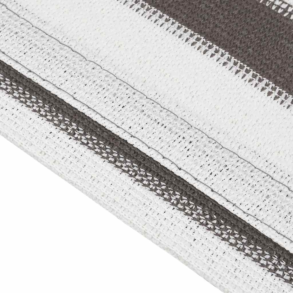 Tappeto da Tenda 300x600 cm Antracite e Bianco