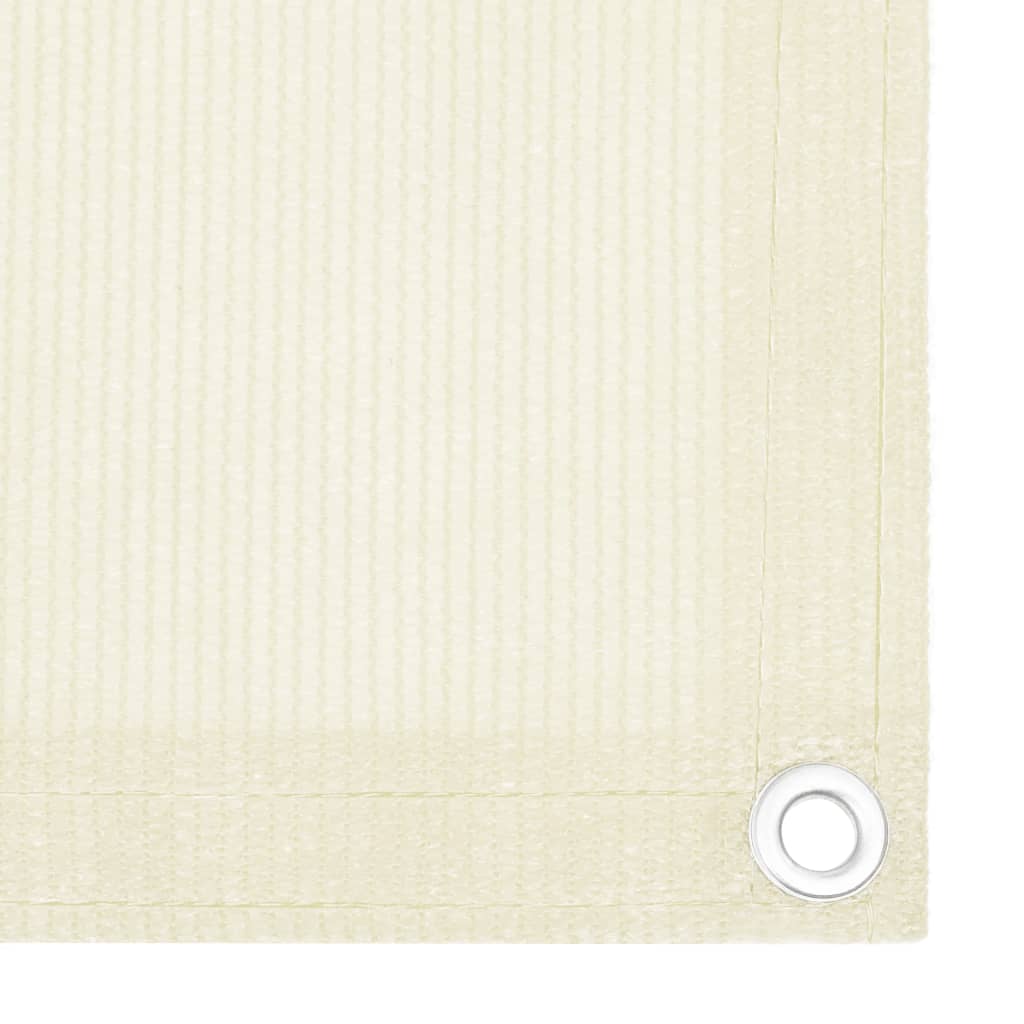 Schermo Frangivista per Balcone Crema 90x400 cm in HDPE