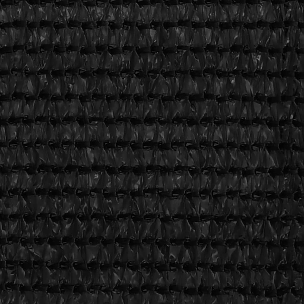 Schermo Frangivista per Balcone Nero 90x500 cm in HDPE