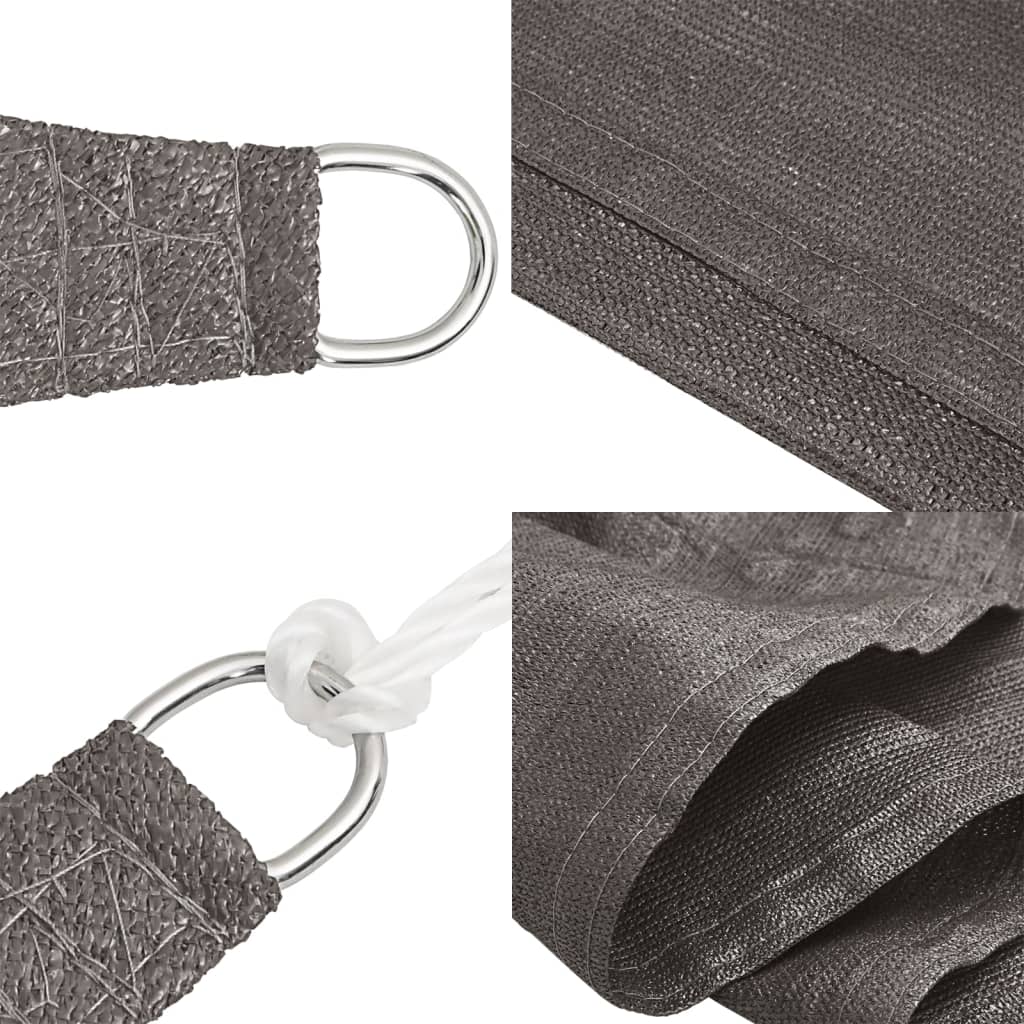 Vela Parasole 160 g/m² Antracite 7x7 m in HDPE