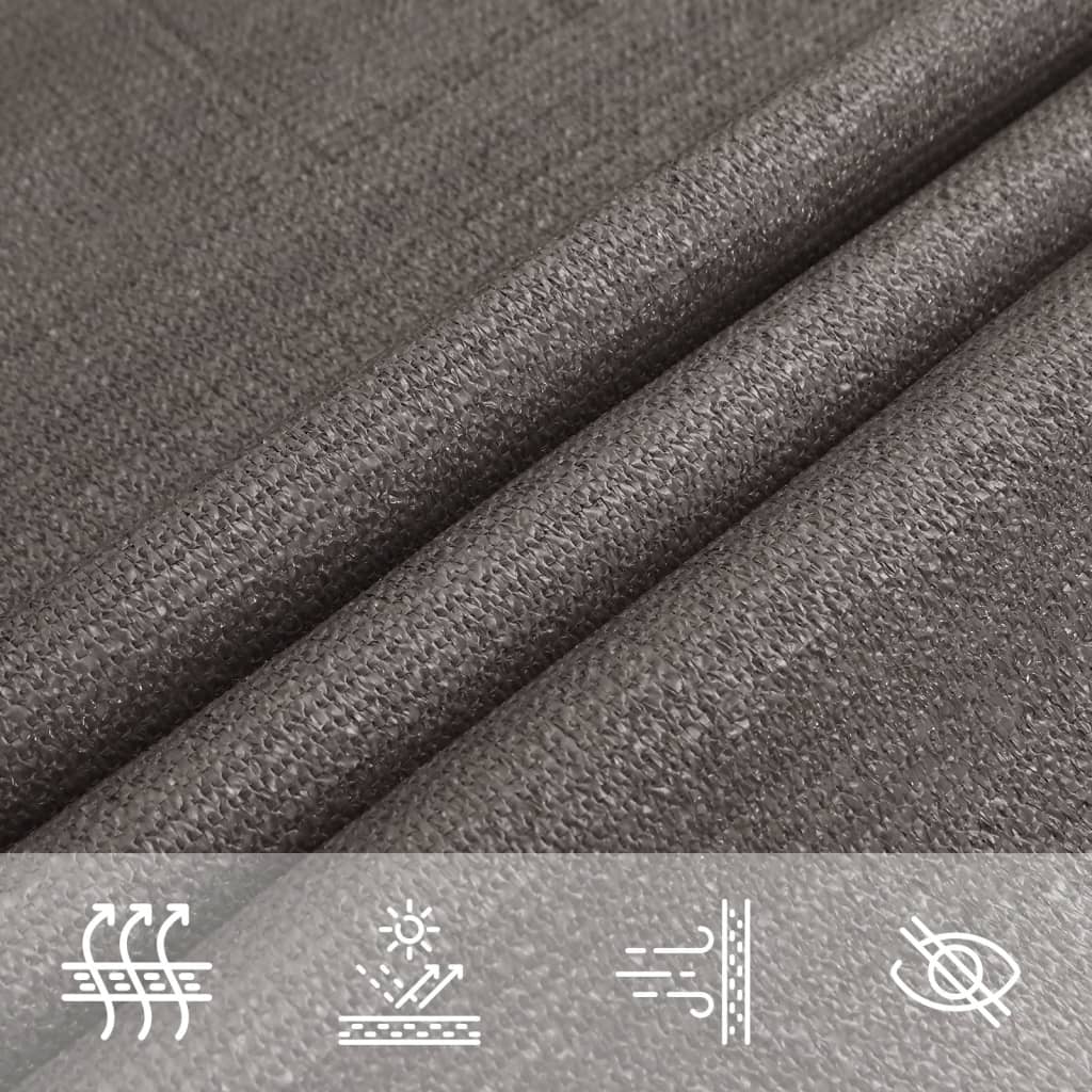 Vela Parasole 160 g/m² Antracite 5x6 m in HDPE