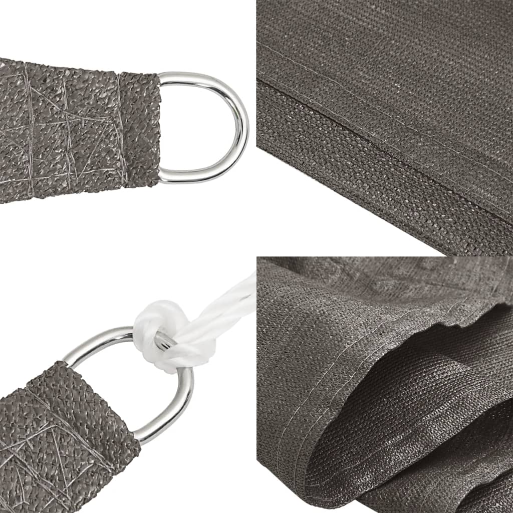 Vela Parasole 160 g/m² Antracite 5x6 m in HDPE