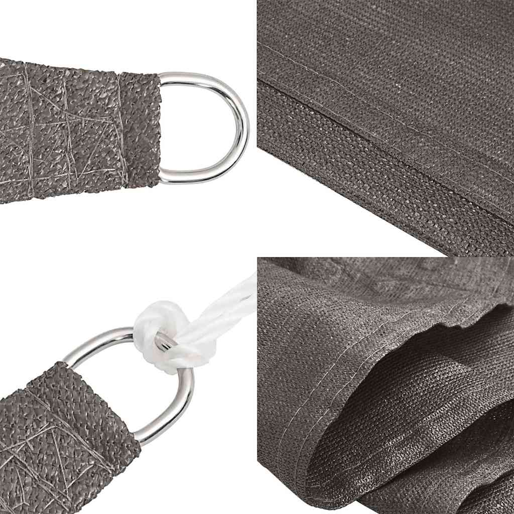 Vela Parasole 160 g/m² Antracite 4,5x4,5x4,5 m in HDPE