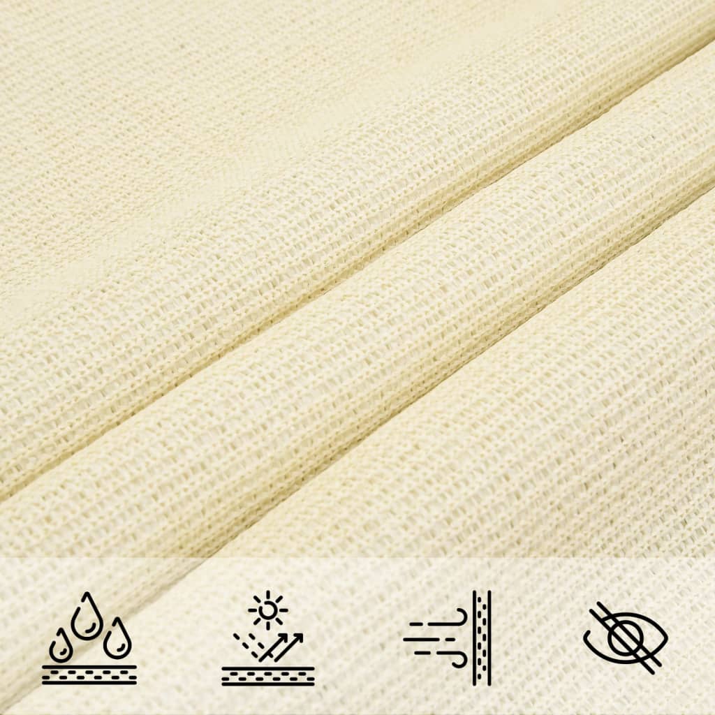 Vela Parasole 160 g/m² Crema 2x2,5 m in HDPE