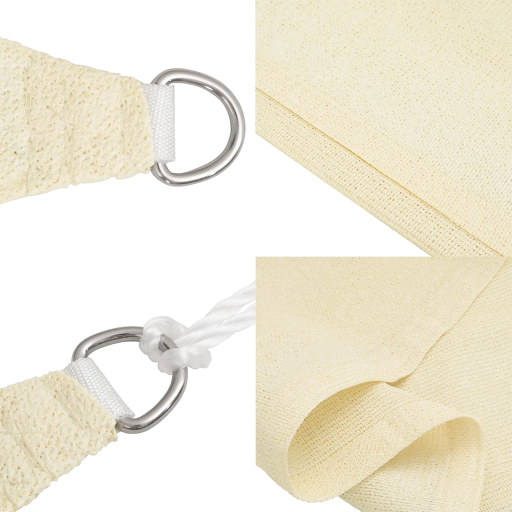 Vela Parasole 160 g/m² Crema 2,5x3,5 m in HDPE