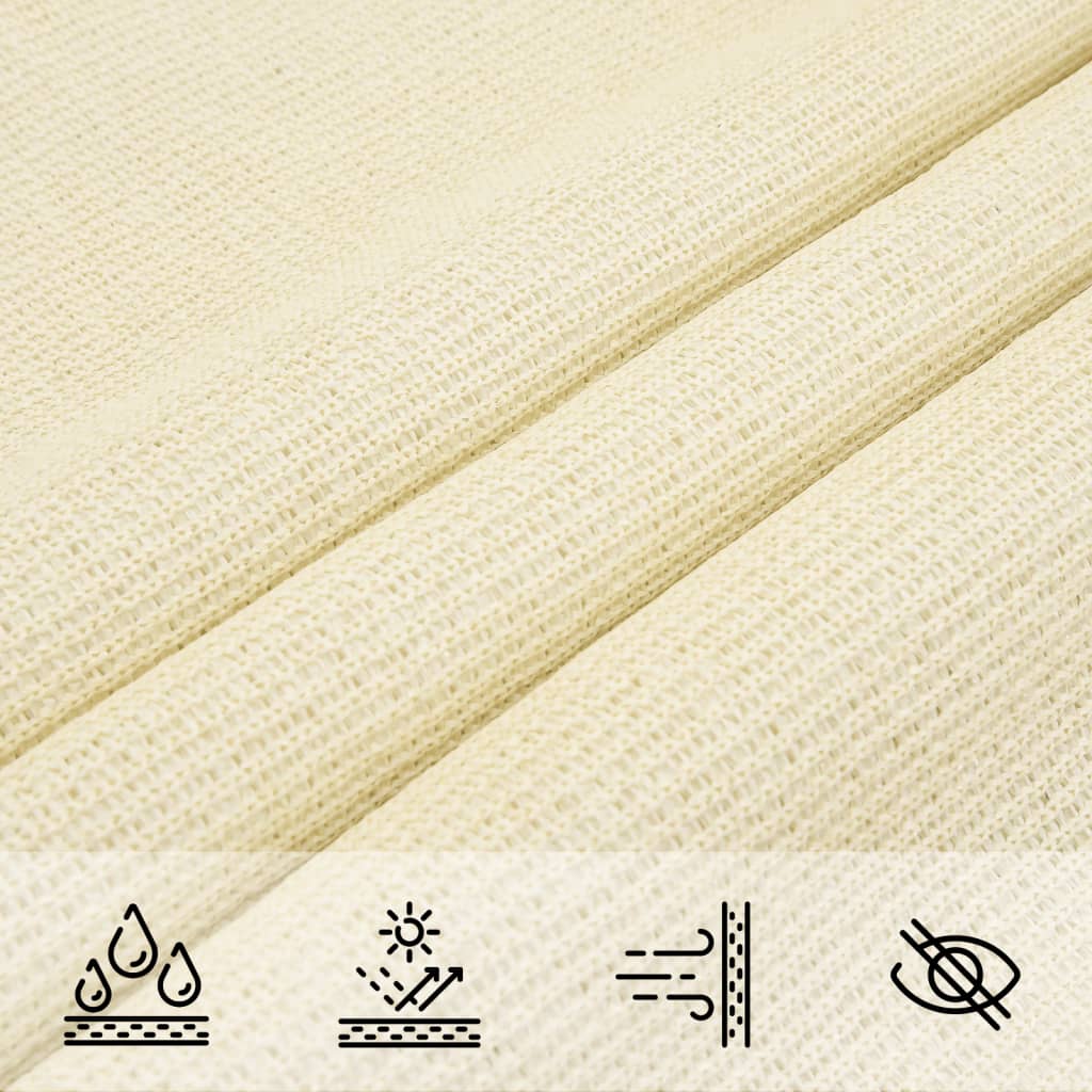 Vela Parasole 160 g/m² Crema 2,5x3,5 m in HDPE