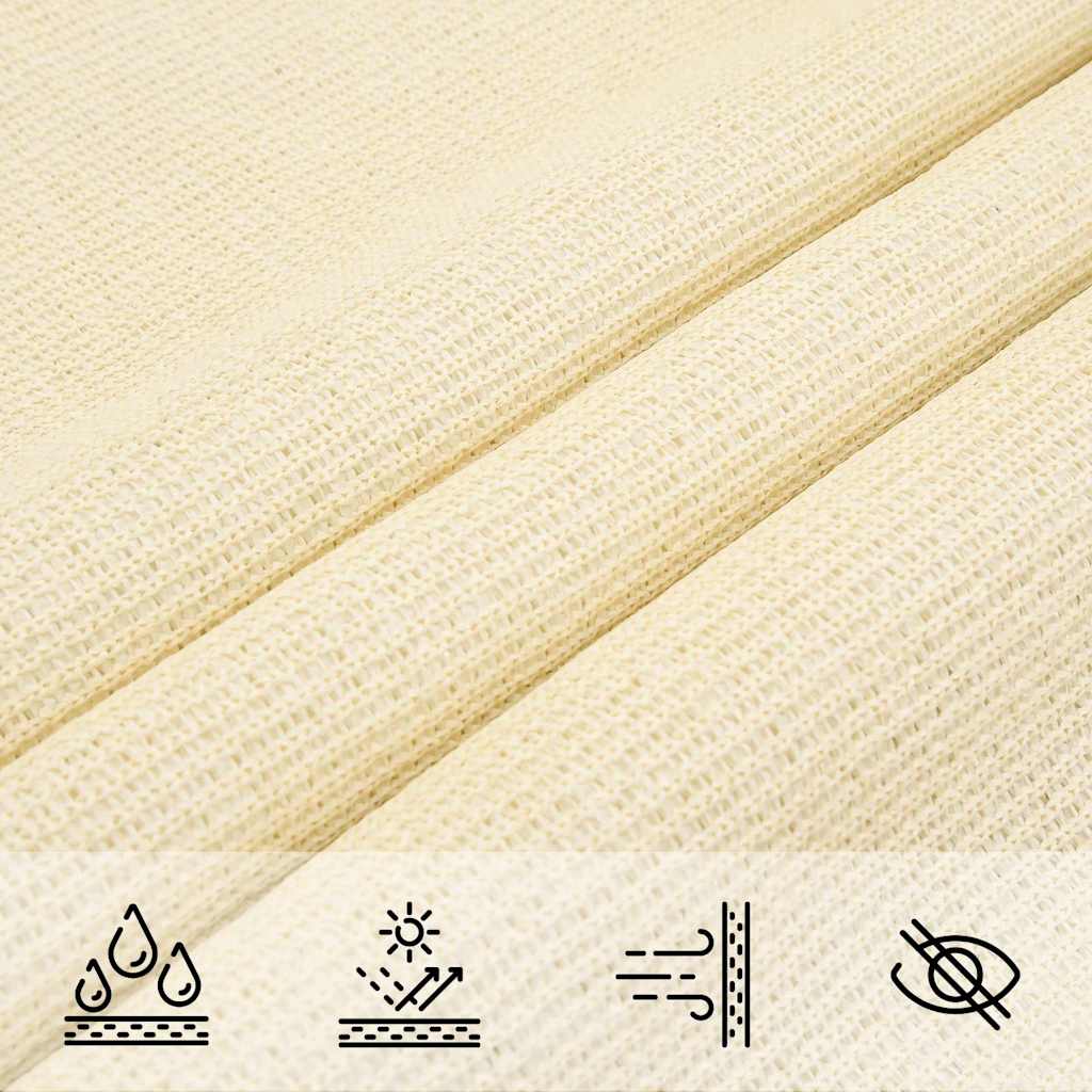 Vela Parasole 160 g/m² Crema 3x5 m in HDPE