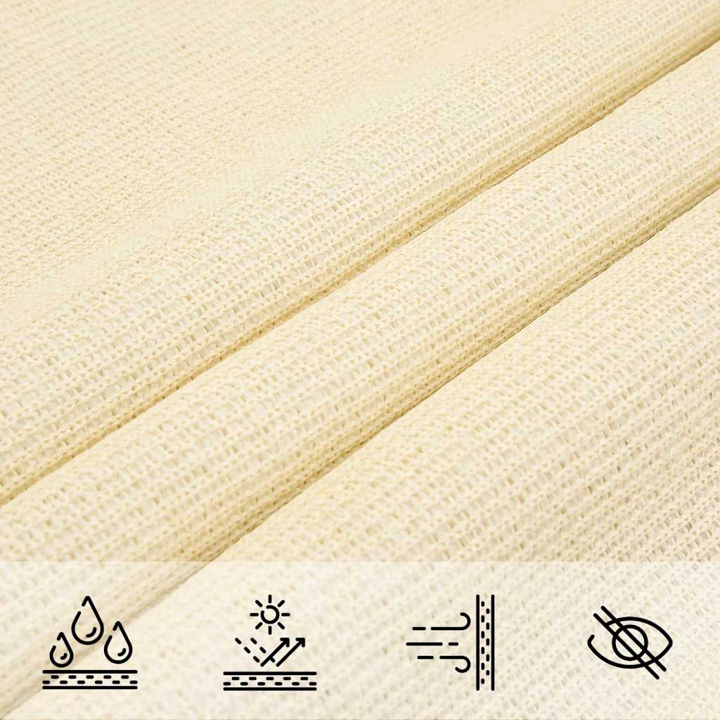 Vela Parasole 160 g/m² Crema 3,5x5 m in HDPE
