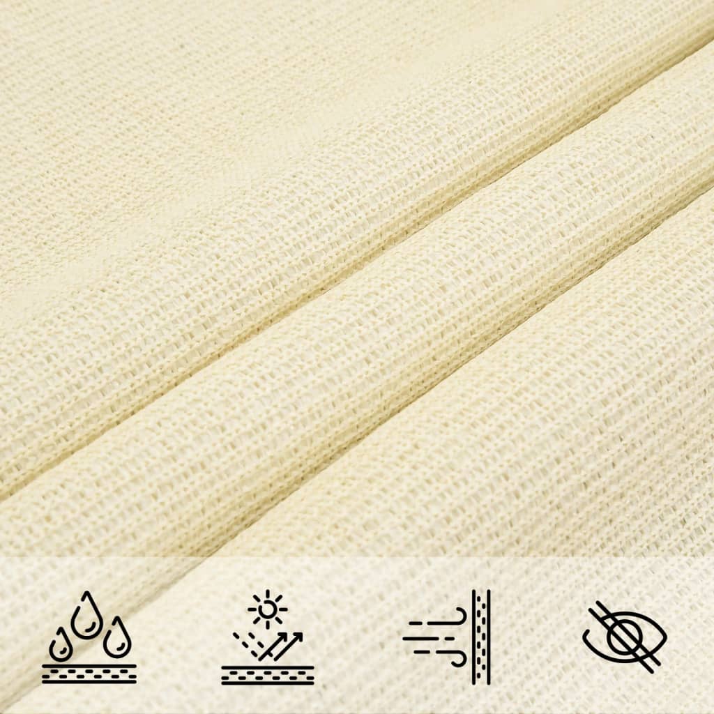 Vela Parasole 160 g/m² Crema 4x7 m in HDPE