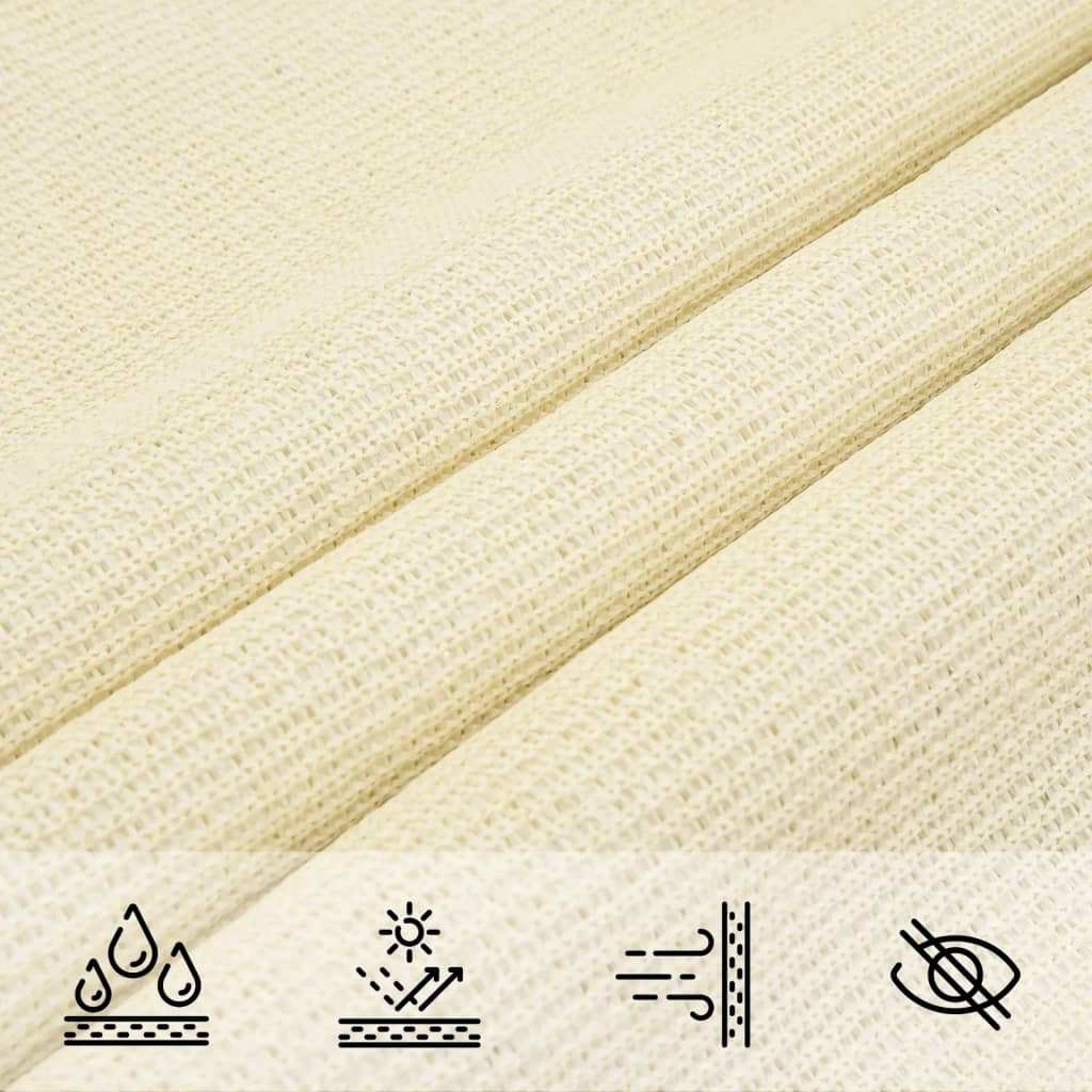 Vela Parasole 160 g/m² Crema 2,5x2,5x3,5 m in HDPE