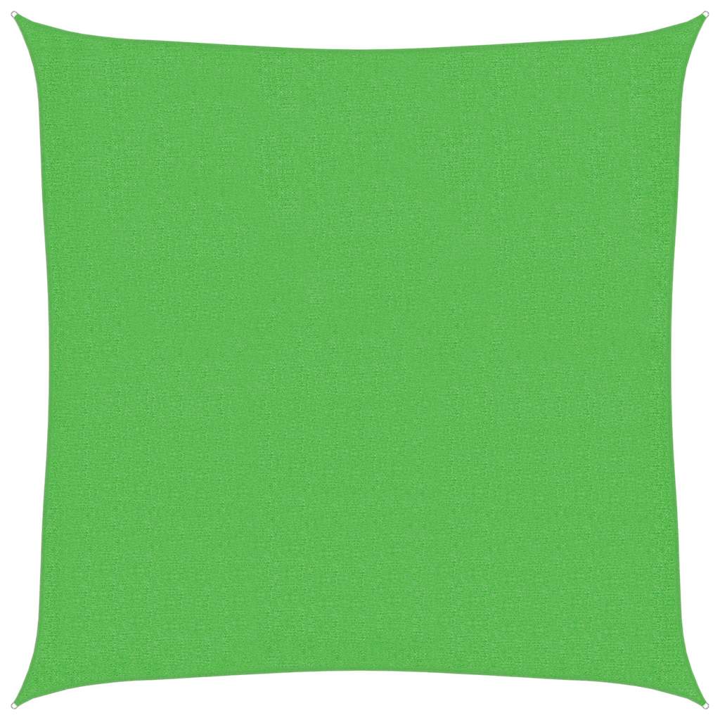 Vela Parasole 160 g/m² Verde Chiaro 2,5x2,5 m in HDPE